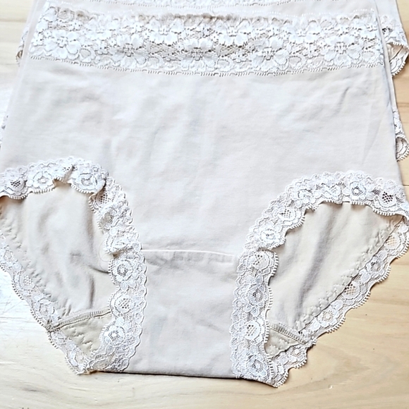3 pair of unbranded nwot high womans waisted panties underwear Sz. M - Picture 2 of 4